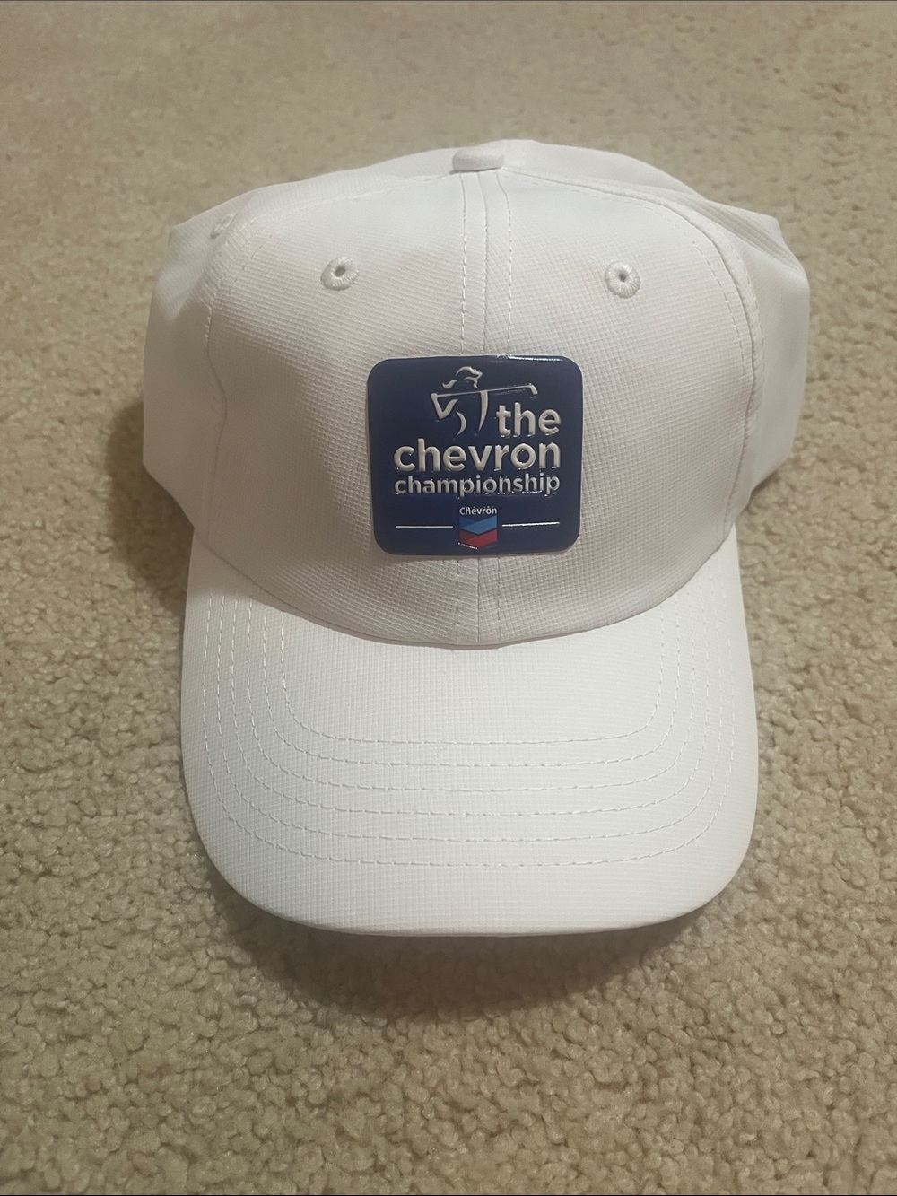 White Golf Hat from The Chevron Championship